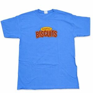 NWOT Whataburger Breakfast Biscuits Rise & Dine T-Shirt Blue Size XL